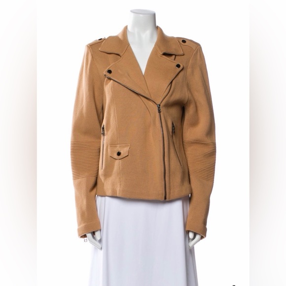 Minnie Rose Moto Jacket Structured Zip Front NWT - Picture 6 of 7